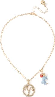 Betsey Johnson Gemini Charm Pendant Necklace