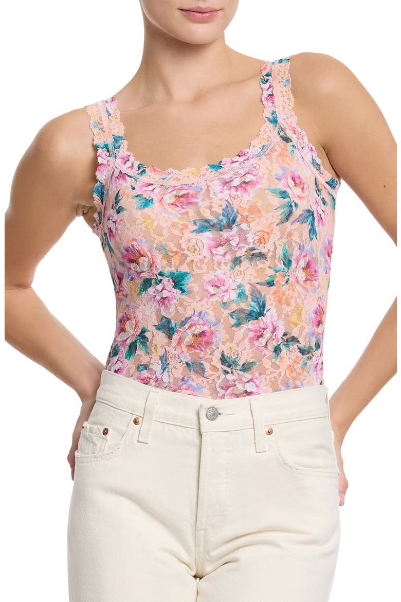 Lace Camisole, Main, color, BUY MYSELF FLOWERS PEACH
