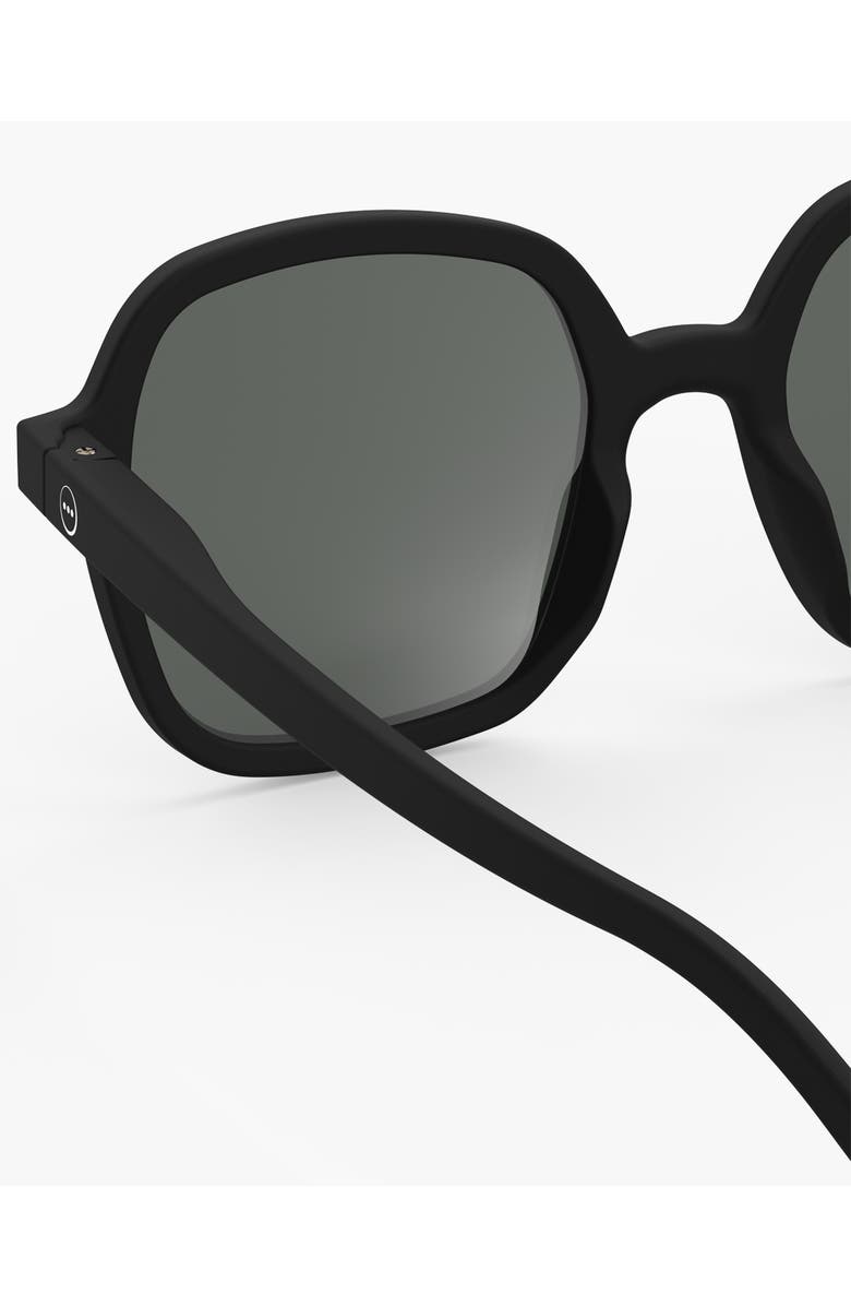 IZIPIZI Office 52mm Square Sunglasses, Alternate, color, Black