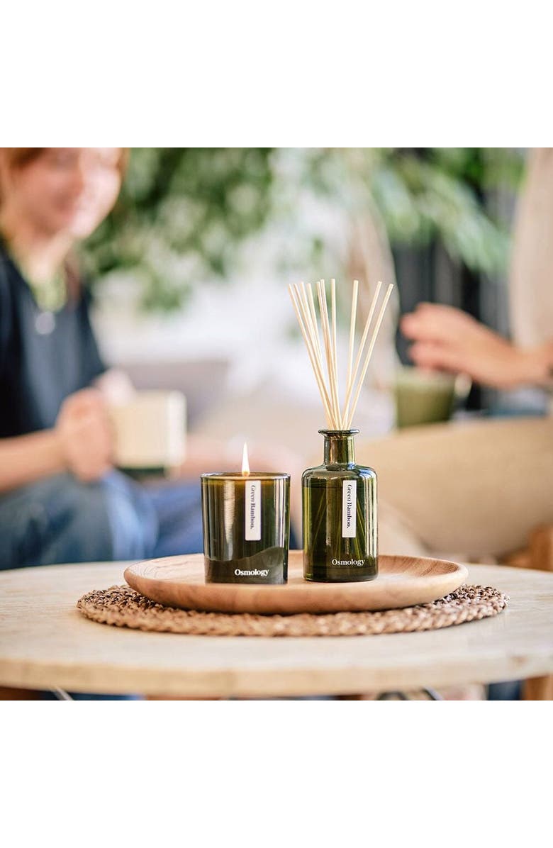 Osmology Green Reed Diffuser - Cypress Patchouli and Orange, Alternate, color, Green