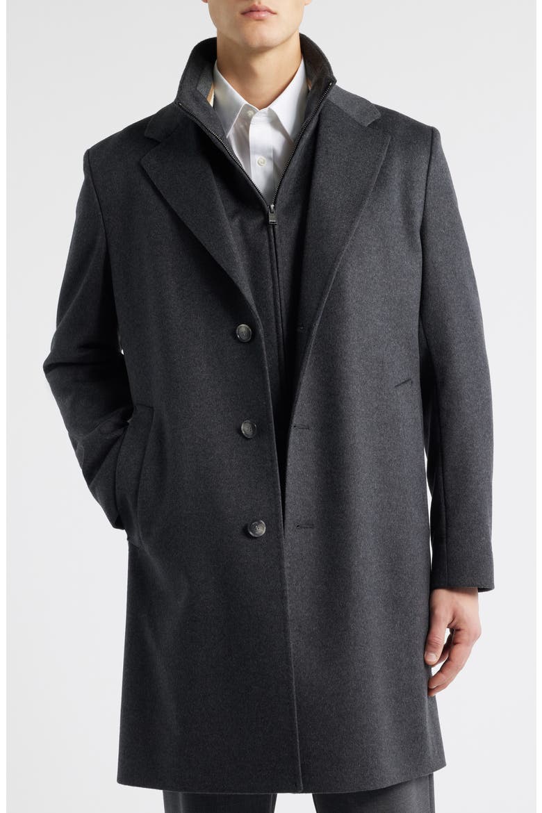 Jared 3-in-1 Coat with Removable Bib, Main, color, MEDIUM GREY