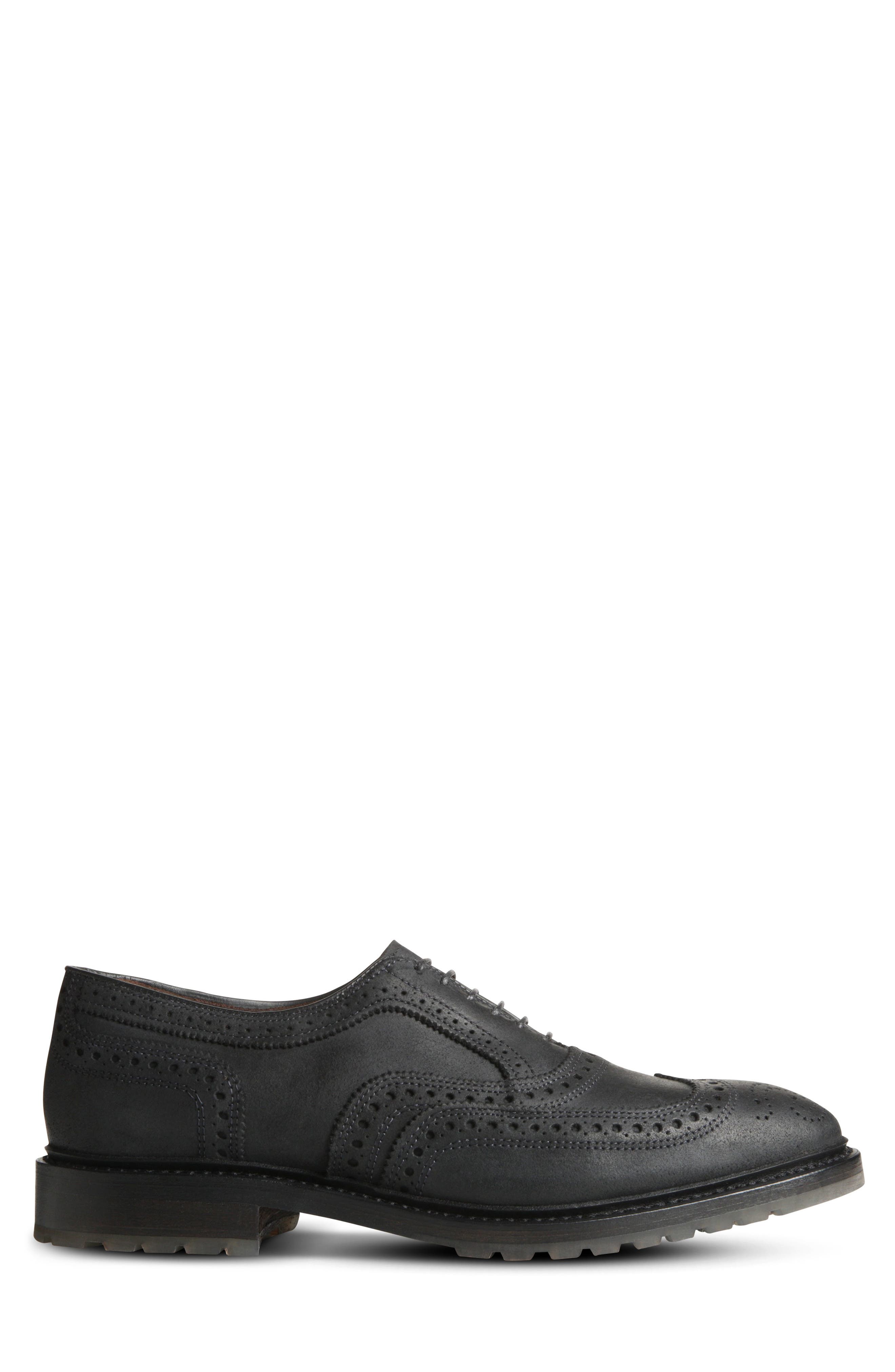 McTavish Lugged Wingtip, Alternate, color, BLACK