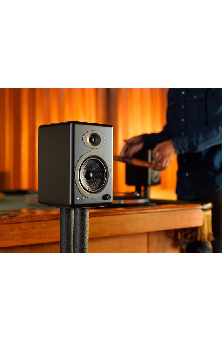 Audioengine A5+ Classic Powered Bookshelf Speakers, Alternate, color, Black
