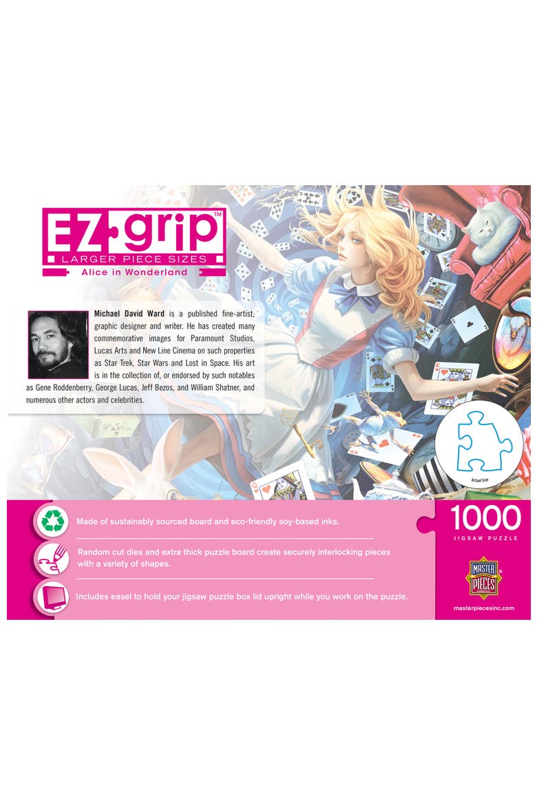 Alice in Wonderland 1000 Piece Puzzle, Alternate, color, Multicolor