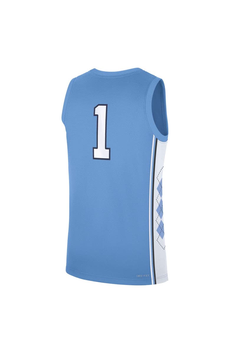 Jordan Brand Men's Jordan Brand Carolina Blue North Carolina Tar Heels Road Replica Basketball Jersey, Alternate, color, Light Blue