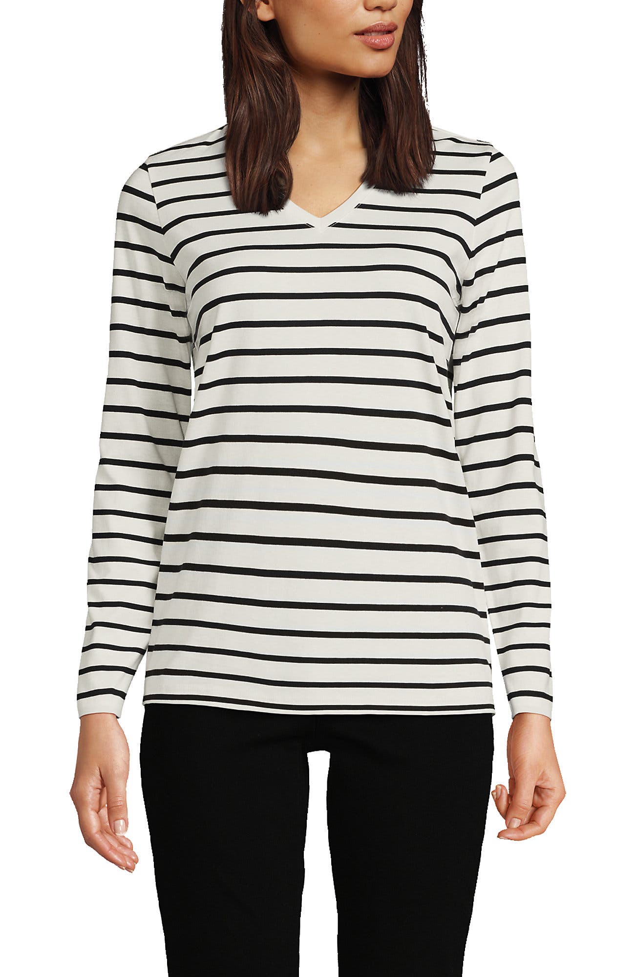Ivory/Black Breton Stripe