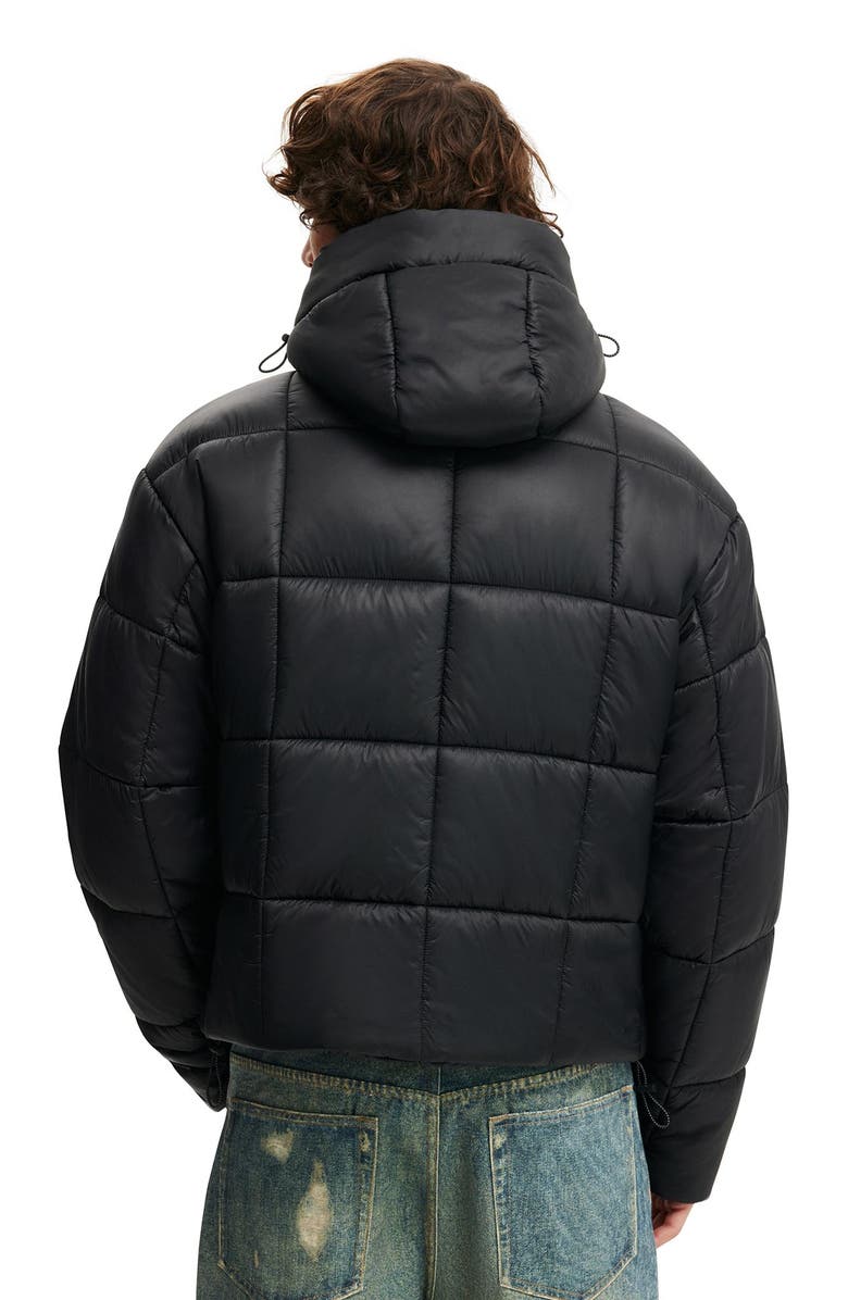 Cotton On Men's Puffer Jacket, Alternate, color, Black