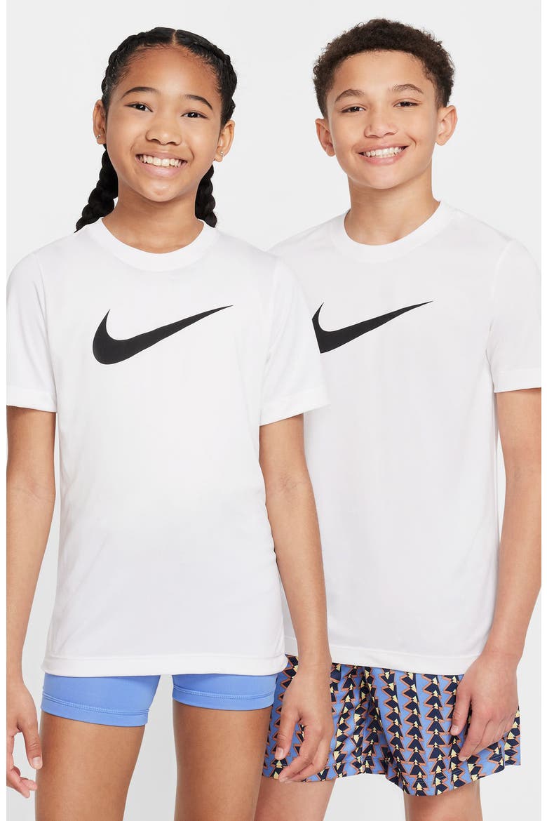 Kids' Legend Dri-FIT Graphic T-Shirt, Alternate, color, WHITE