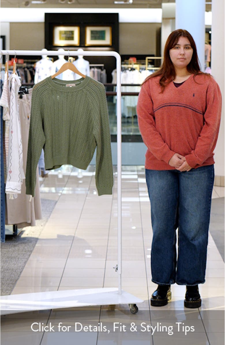 Mina Cotton Pointelle Sweater, sales video thumbnail