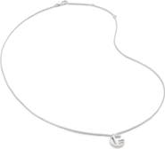 Monica Vinader Initial Pendant Necklace