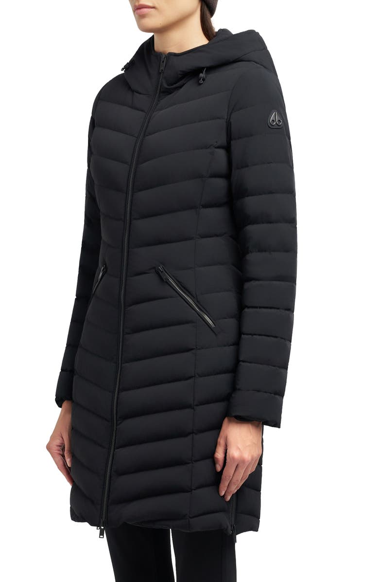 Moose Knuckles Andesite Water Repellent Hooded 800 Fill Power Down Parka, Alternate, color, Black