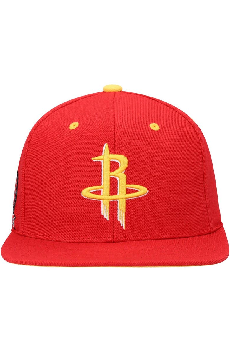 Mitchell & Ness Men's Mitchell & Ness Red Houston Rockets 40th Anniversary Color Flip Snapback Hat, Alternate, color, 