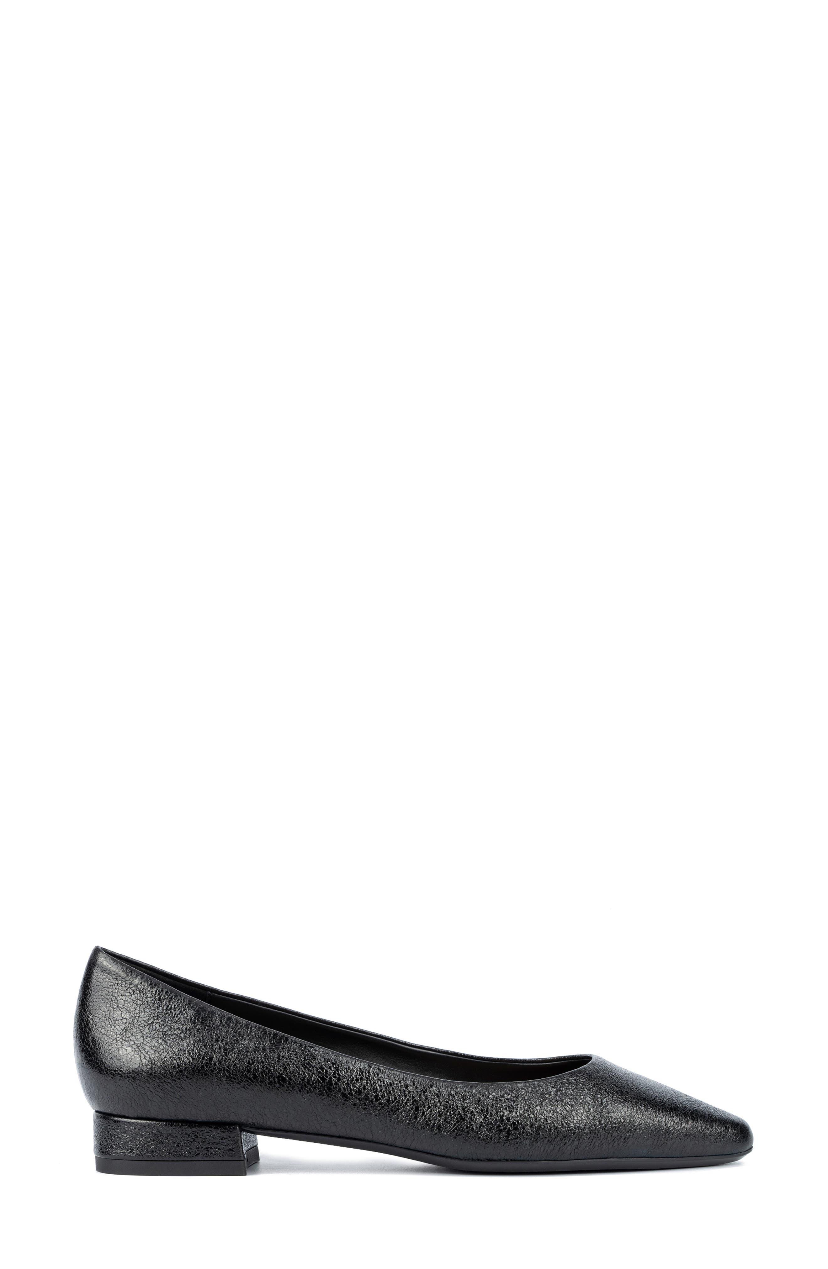 Aquatalia Penina Weatherproof Pointed Toe Flat, Alternate, color, Black