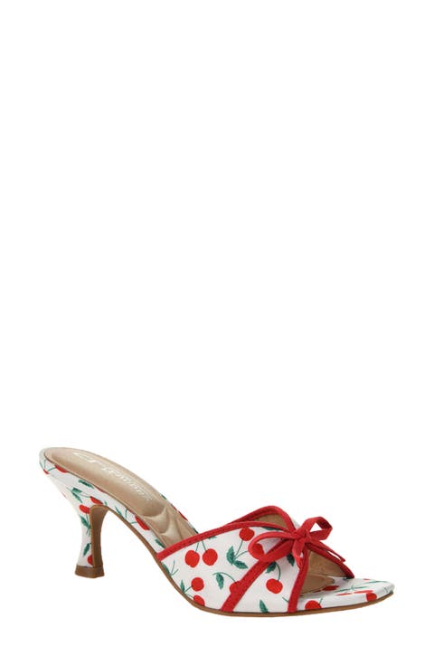Jump Up Cherry Slide Sandal (Women)