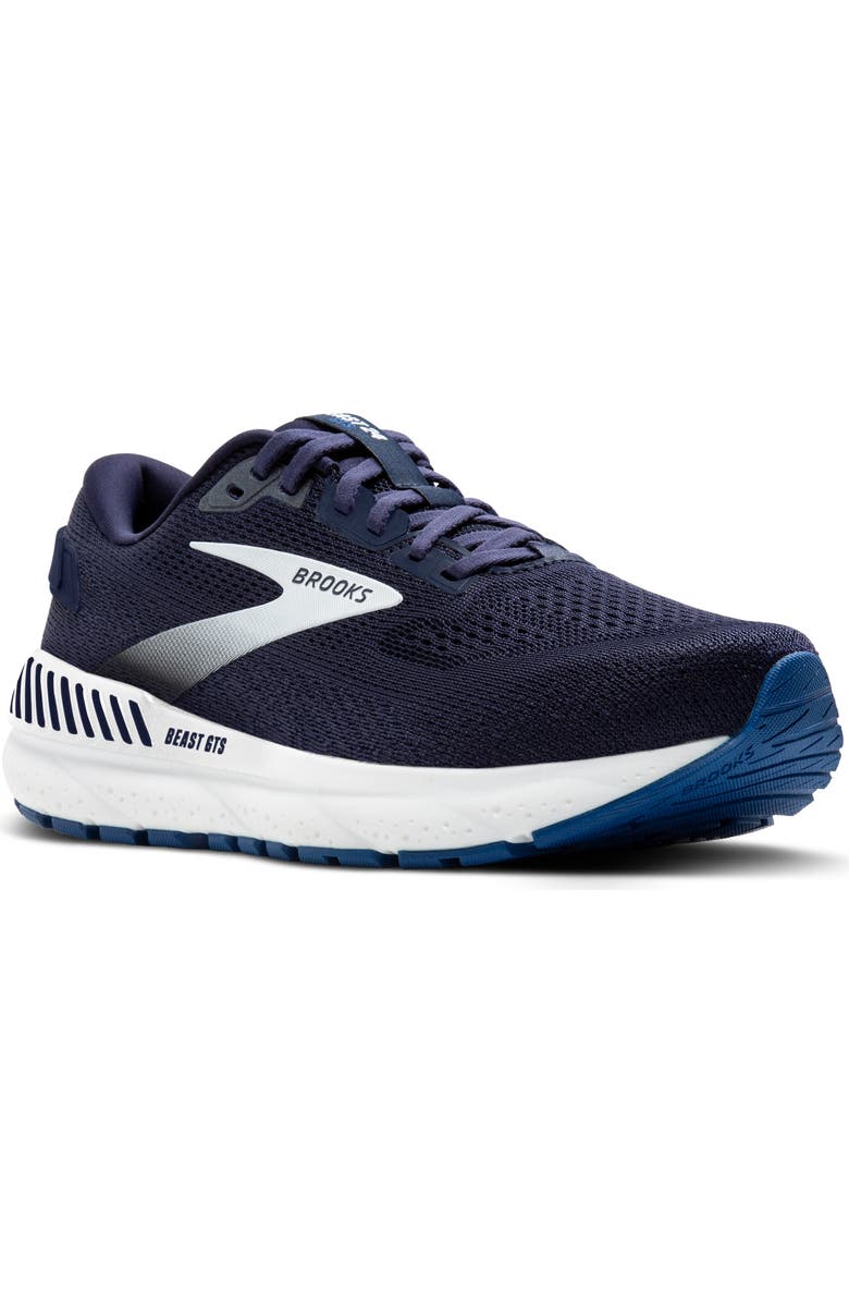 Brooks Beast GTS 24 Running Shoe, Main, color, Peacoat/ True Navy/ White