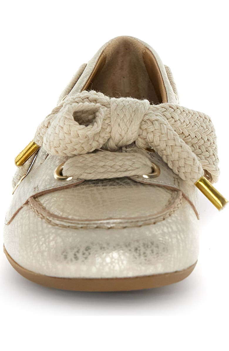 Candice Cooper Candy Boat Bow Loafer, Alternate, color, Platinum