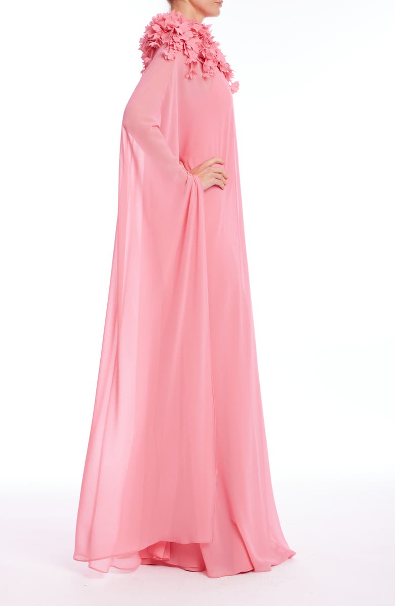 Badgley Mischka Collection Strapless Gown with Caftan Overlay, Alternate, color,