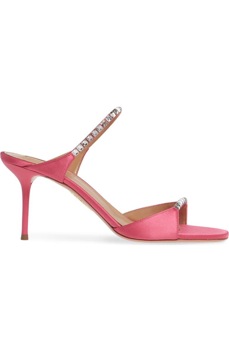 Aquazzura Diamante Two Strap Slide Sandal, Alternate, color,