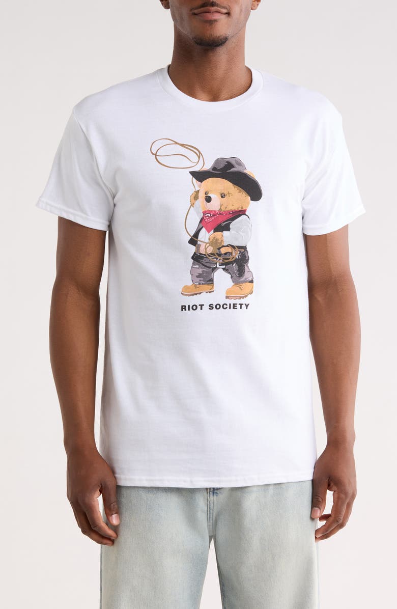RIOT SOCIETY Rodeo Teddy Graphic T-Shirt, Main, color,