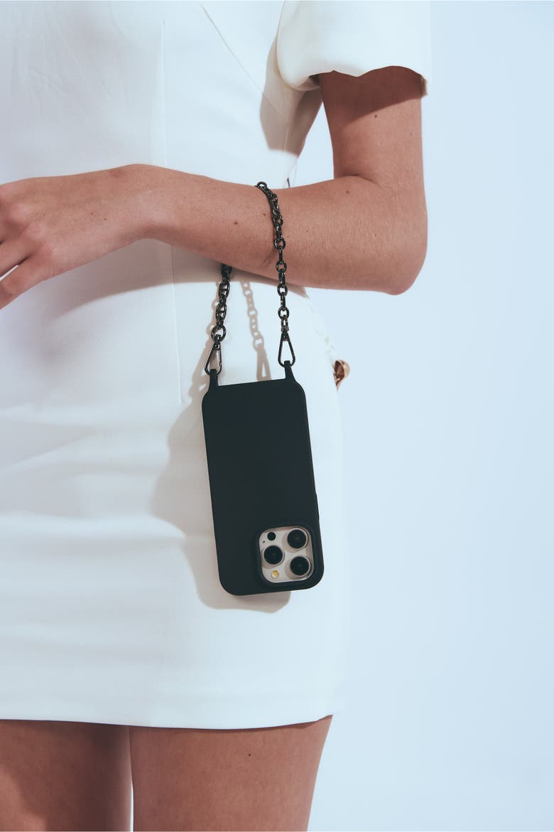 12 Phone Chain Set, Alternate, color, Black