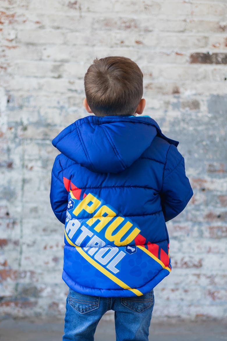 Hooded Puffer Jacket, Alternate, color, Paw Patrol Navy Blue