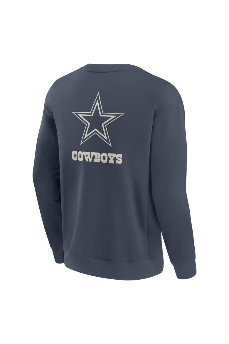 Men's Fanatics Navy Dallas Cowboys Elements Future Ground Lettering Pullover Sweatshirt, Alternate, color, Navy