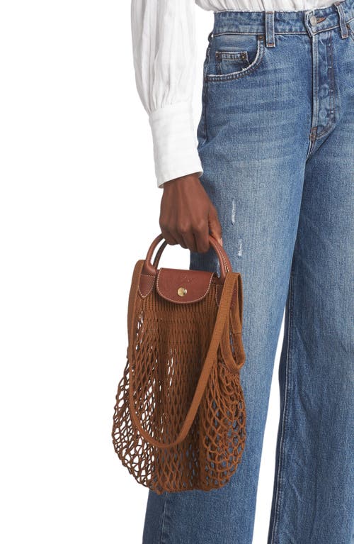 Longchamp Women's Le Plaige Filet Bag In Brown