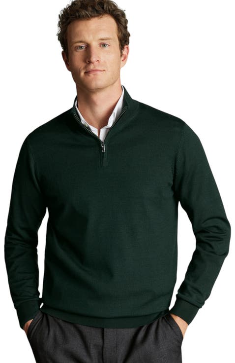 Pure Merino Zip Neck Sweater