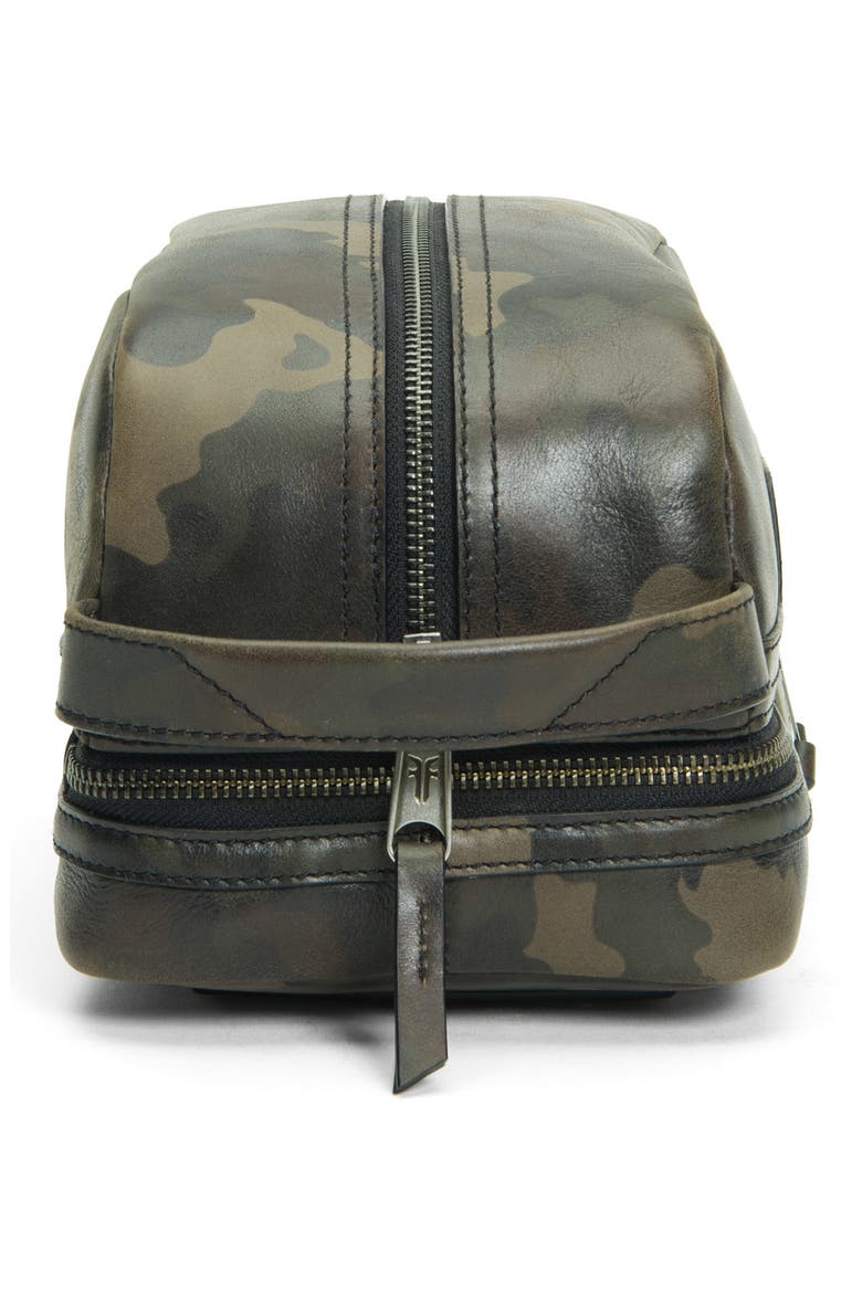 Holden Leather Travel Case, Alternate, color, DARK CAMO