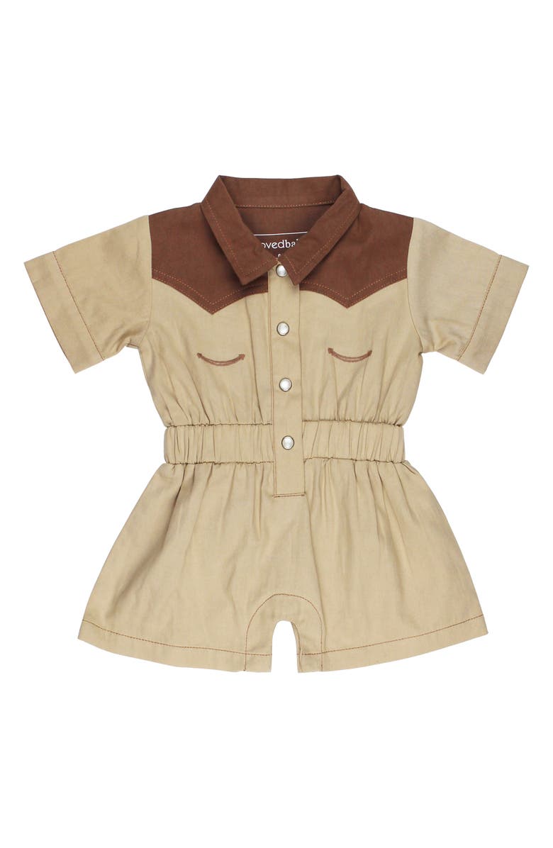 L'ovedbaby Organic Cotton Western Romper, Main, color, 