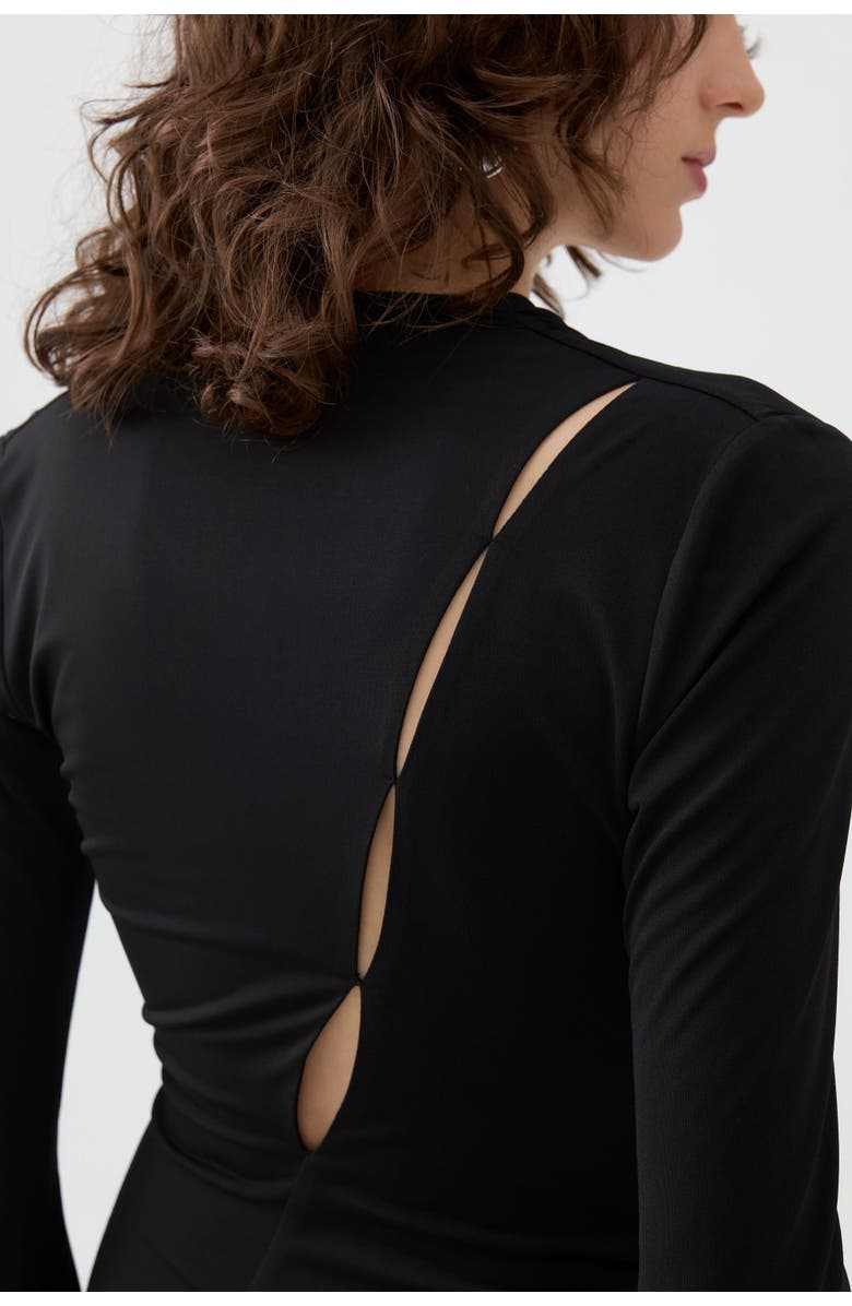 Nocturne Double Breasted Long Dress, Alternate, color,