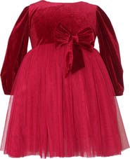 Popatu Kids' Velvet & Tulle Party Dress