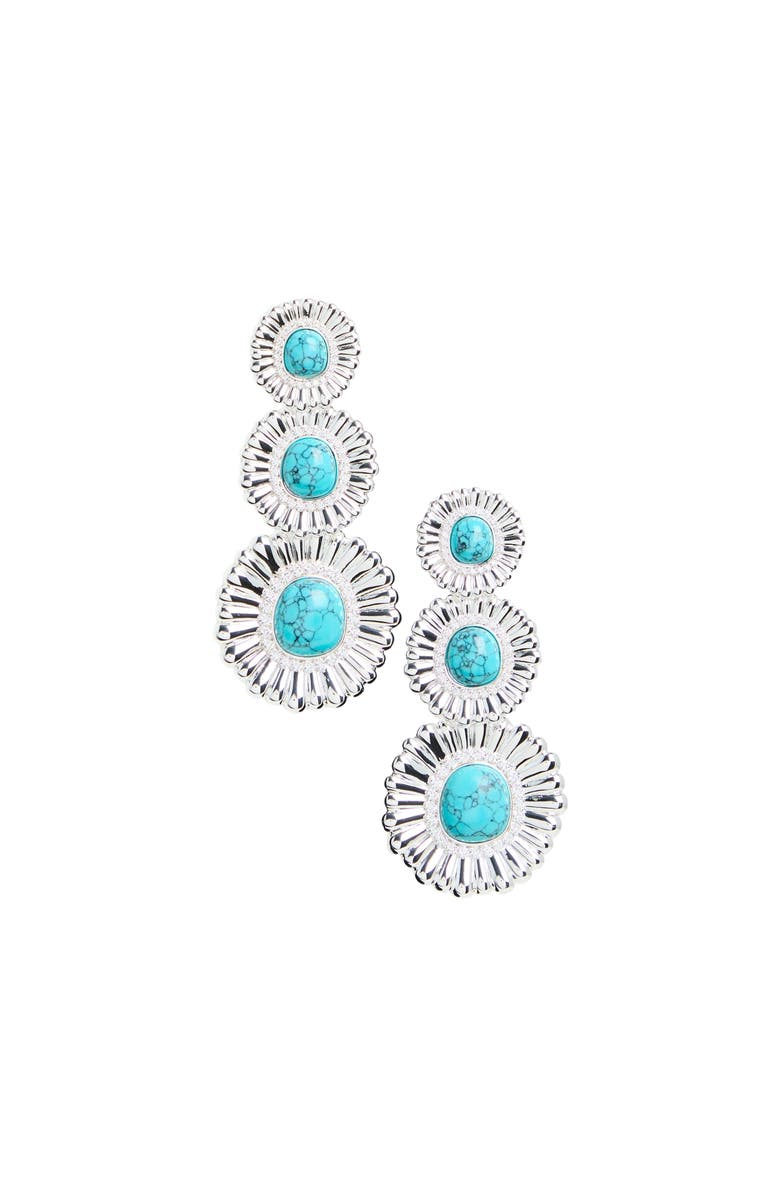Retrofête Orabella Turquoise Earrings, Main, color,