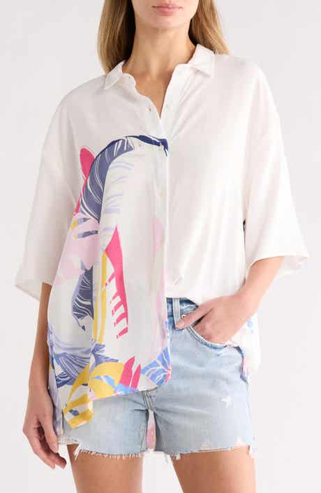 Maaji Kell Short Sleeve Cover-Up Button-Up Shirt