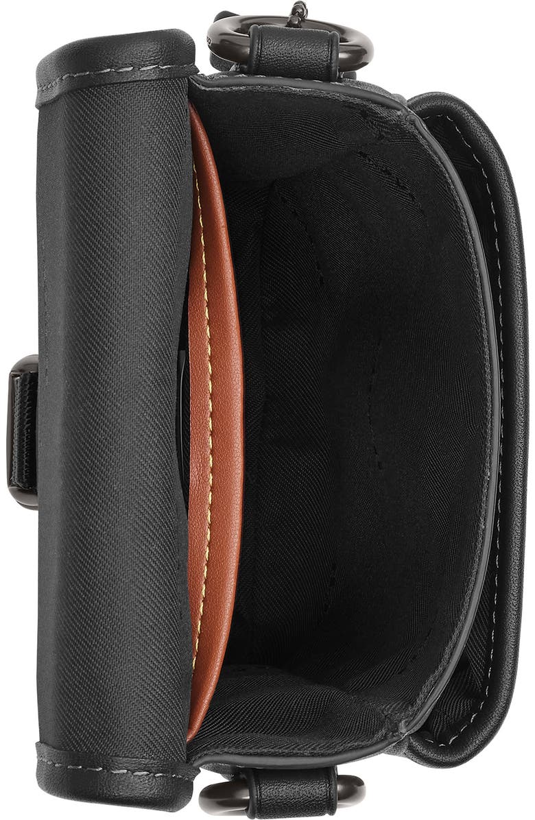 COACH League Leather Phone Crossbody Bag, Alternate, color,