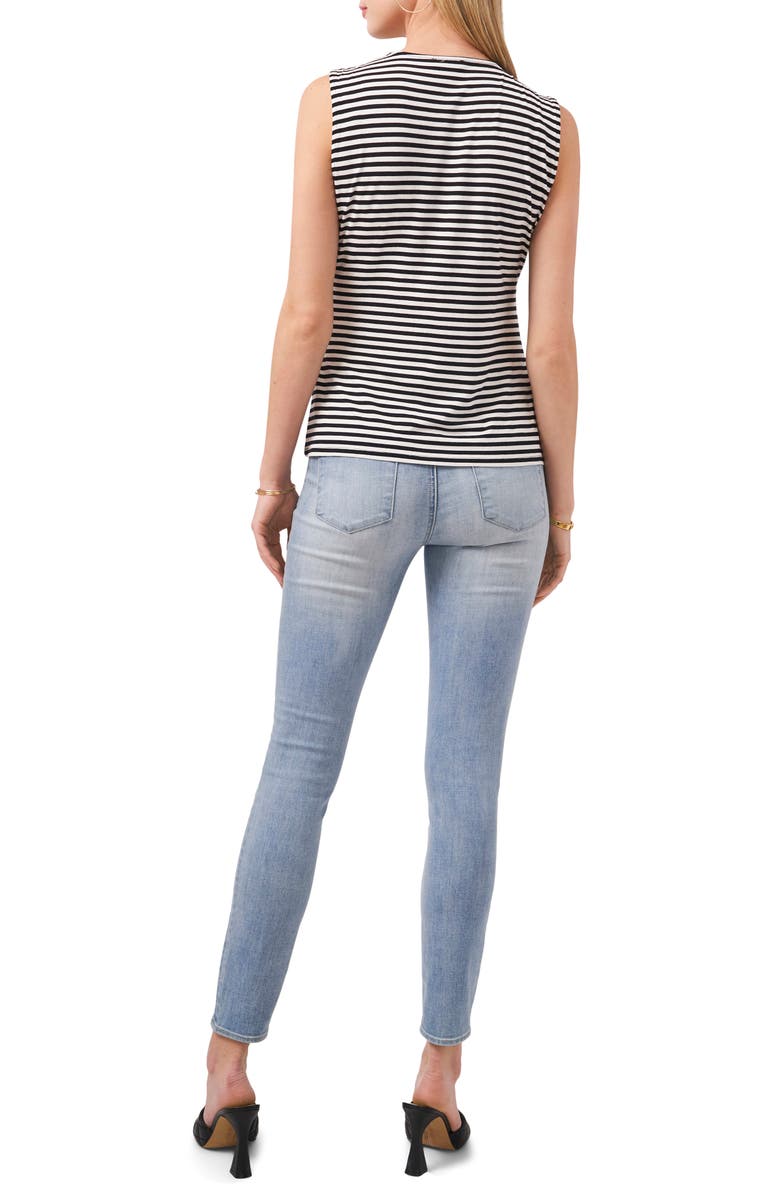 Vince Camuto Stripe Tie Front Tank, Alternate, color, 