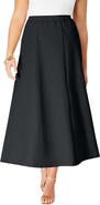 Roaman's Plus Size Bend Over® A Line Skirt