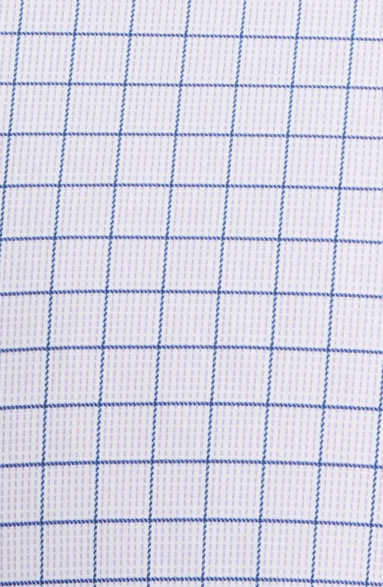 Johnston & Murphy XC Motion Performance Knit Button-Up Shirt, Alternate, color, Purple/ Navy