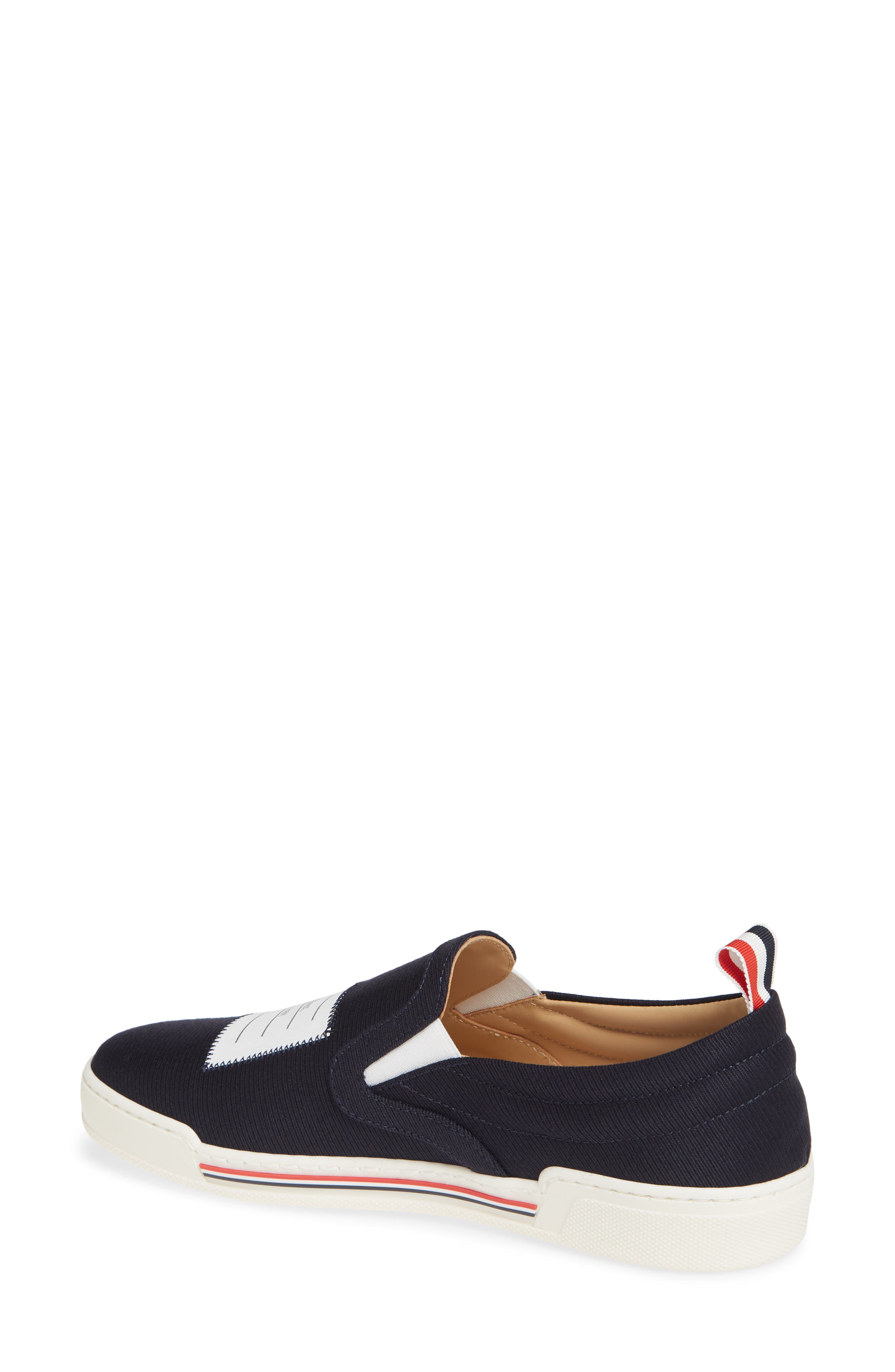 Thom Browne 4-Bar Slip-On Sneaker, Alternate, color, 