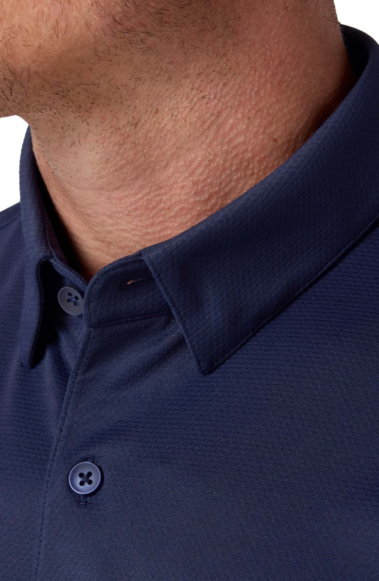 Mizzen+Main Halyard Trim Fit Print Polo, Alternate, color, Navy