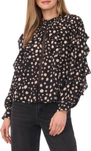 Halogen® Ruffle Woven Top