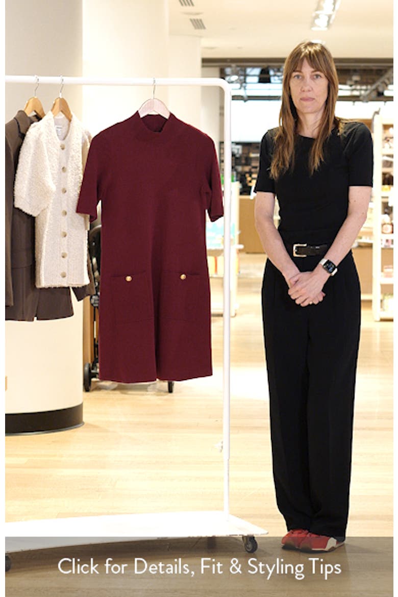 Show Mock Neck Knit Dress video
