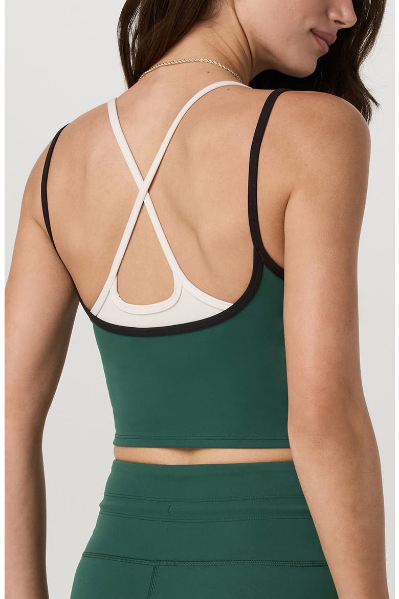Daily Layered Crop Tank Top, Alternate, color, VIRIDIAN
