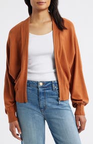 Wit & Wisdom Dolman Sleeve Zip Cardigan