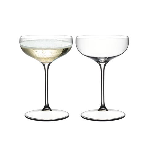 Grape@ Coupe Cocktail Wine Glass, Set of 2, 11 ounce