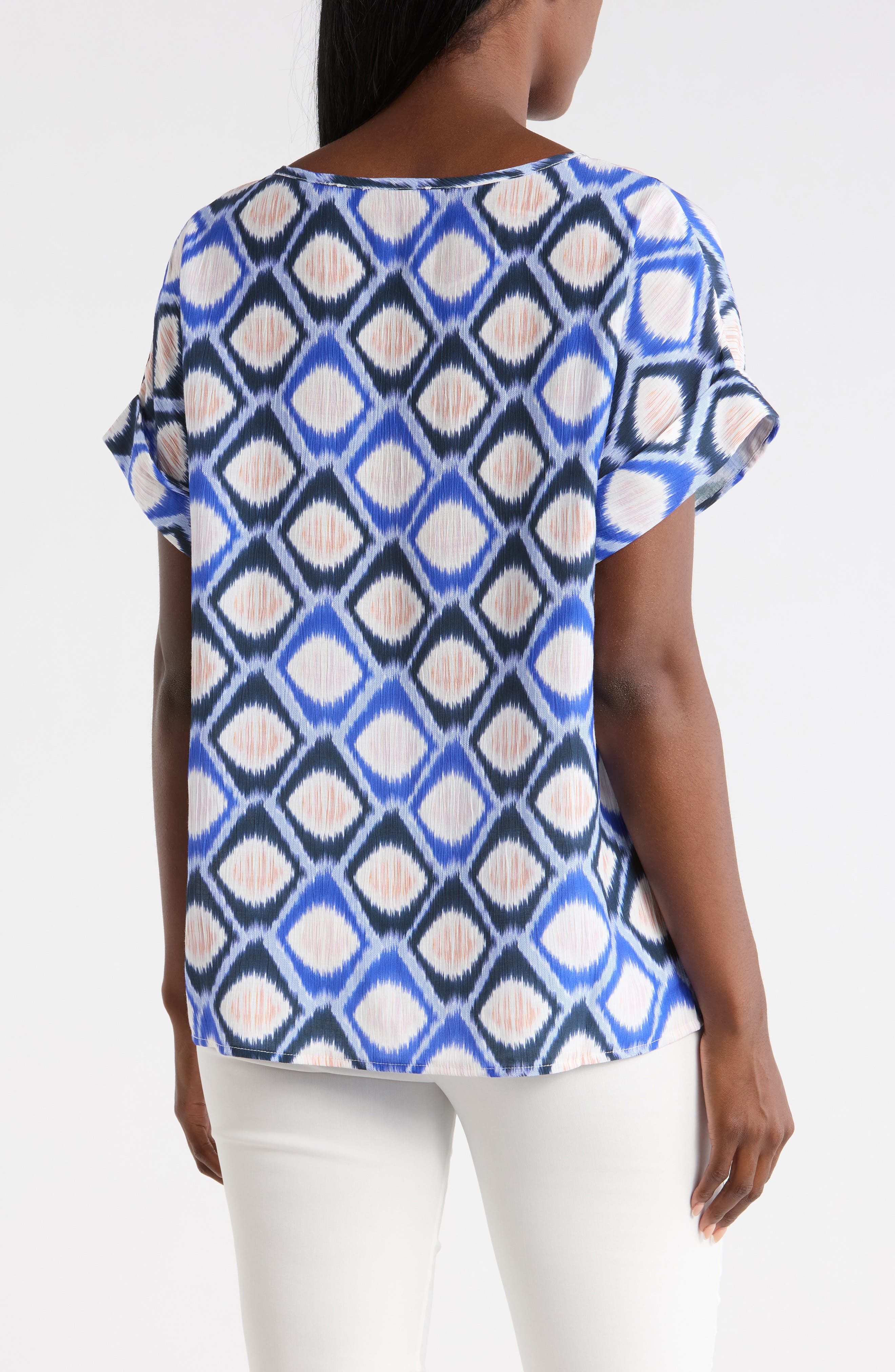 PATRIZIA LUCA Honeycomb Print Top (Women) | Nordstromrack