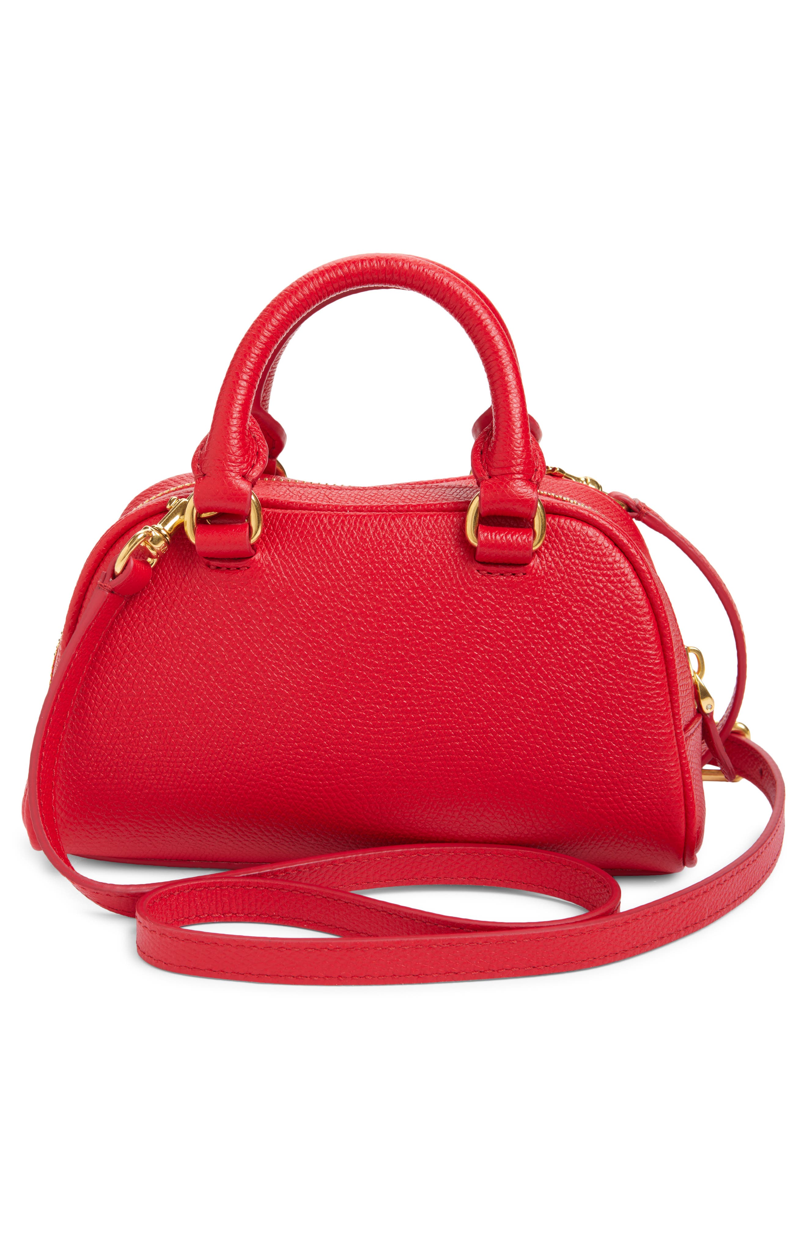Valentino Garavani Mini Dome VLOGO Signature Top Handle Bag, Alternate, color, Red
