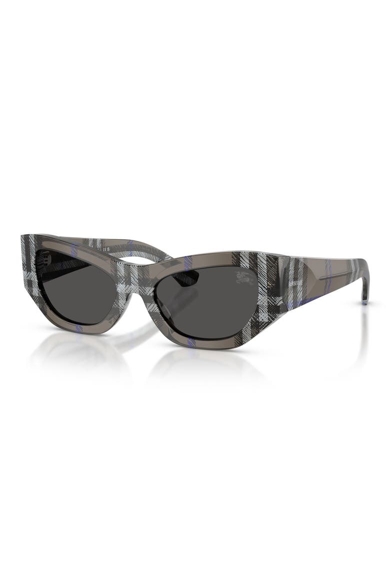 54mm Cat Eye Sunglasses, Alternate, color, DARK GREY