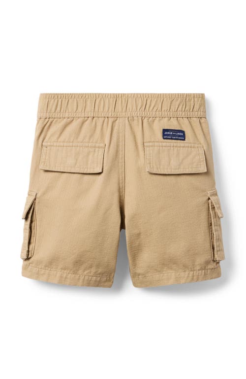 Janie And Jack The Cargo Pull-on Short In Brown