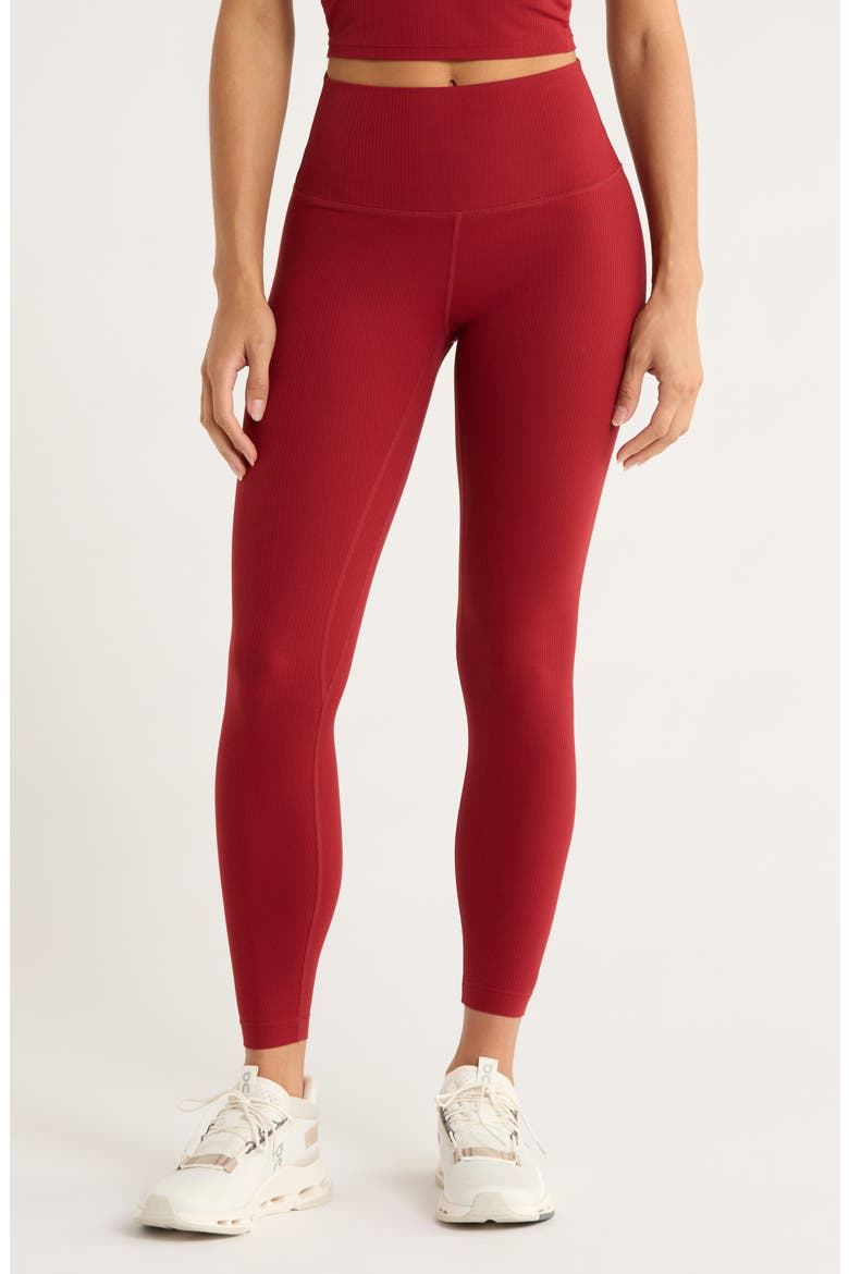 Ribbed Leggings, Main, color, MERLOT